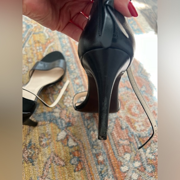Cole Haan Black Ankle Strap Heels, Size 9 - Picture 4 of 5